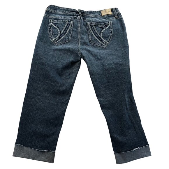 Ariya Jeans Womens Capri Jeans Size 13/14 Blue Denim Casual Cuffed Classic Y2K - Picture 2 of 13